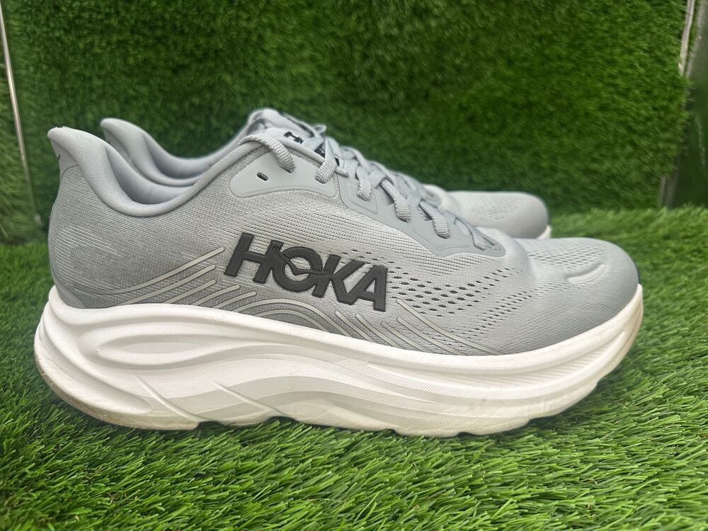 Hoka One One Clifton 11 1176572-GCTC Athletic Sneaker Men's 11D Gray Mesh Sports